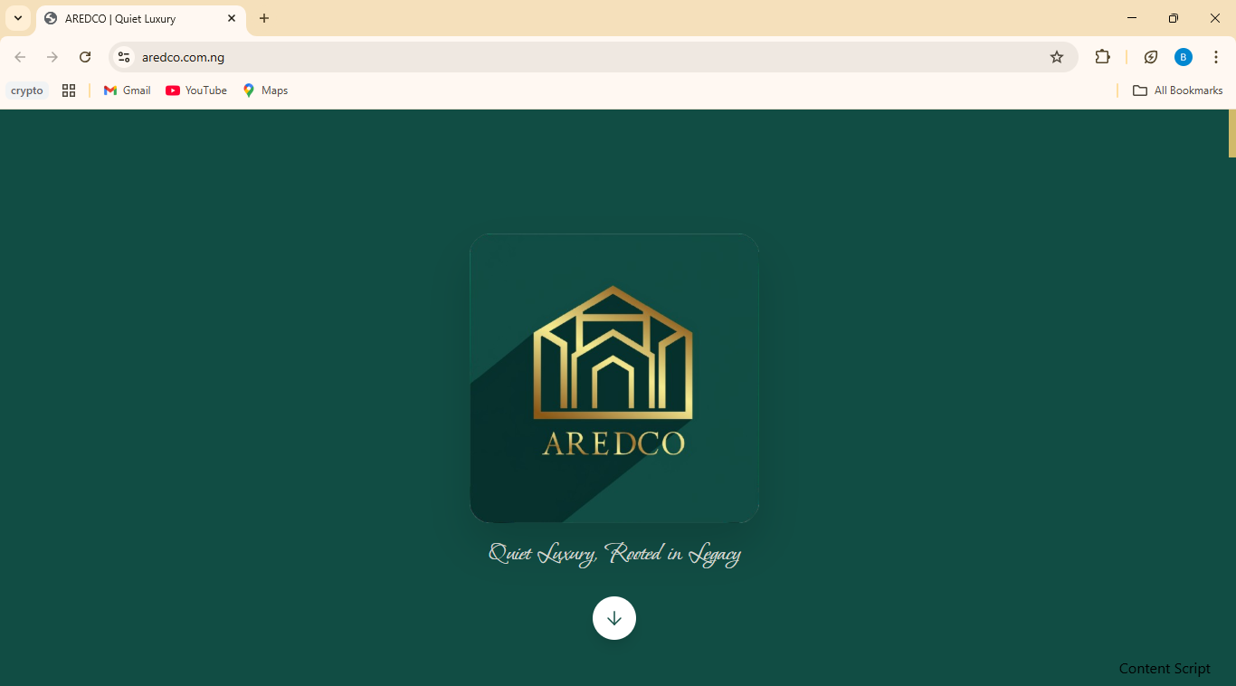 AREDCO Nigeria Website